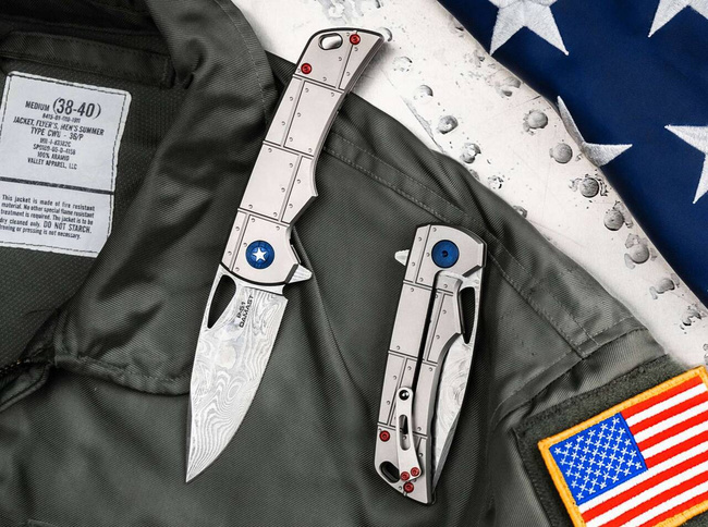 DAMASCUS KNIFE P-51 DAMAST - BOKER PLUS