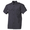 Outdoor Shirt, short sleeves, Black, Microfibre