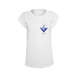 WOMEN'S T-SHIRT - FORVERT PRINT - WHITE - PASADENA - BRANDIT