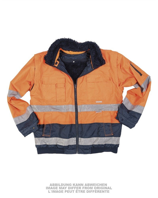 GERMAN WORK JACKET - SCOTCHLITE™ - LINER - ORANGE 3M - USED