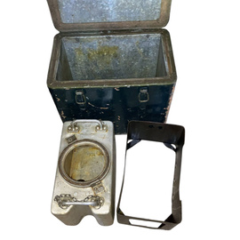 HORDOZHATÓ ALUMÍNIUM KONYHA SZIGETELT LÁDÁVAL - ROMÁN HADSEREG KATONAI FELESLEG - JÓ ÁLLAPOTÚ, MŰKÖDŐKÉPES