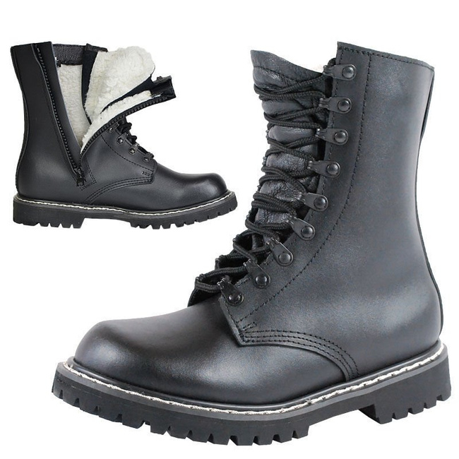 PARA BOOTS WITH PILE LINING AND ZIPPER