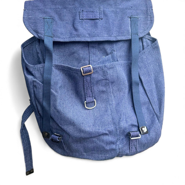 Romanian Military bread bag - Security, post-WWII, Romanian Army Surplus blue - Used