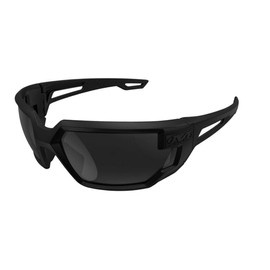 TACTICAL BALLISTIC PROTECTIVE EYEWEAR - VISION TYPE-X - BLACK FRAME/SMOKE LENSES