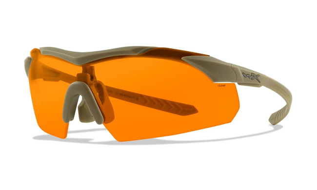 Eyewear - Wileyx - VAPOR COMM 2.5 Grey/Clear/Light Rust Matte Tan Frame