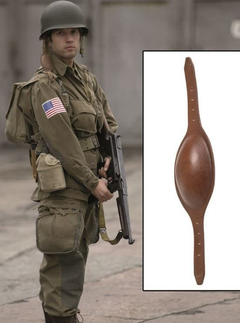 Amerikai bőr állvédő pánt M1C sisakhoz - repro