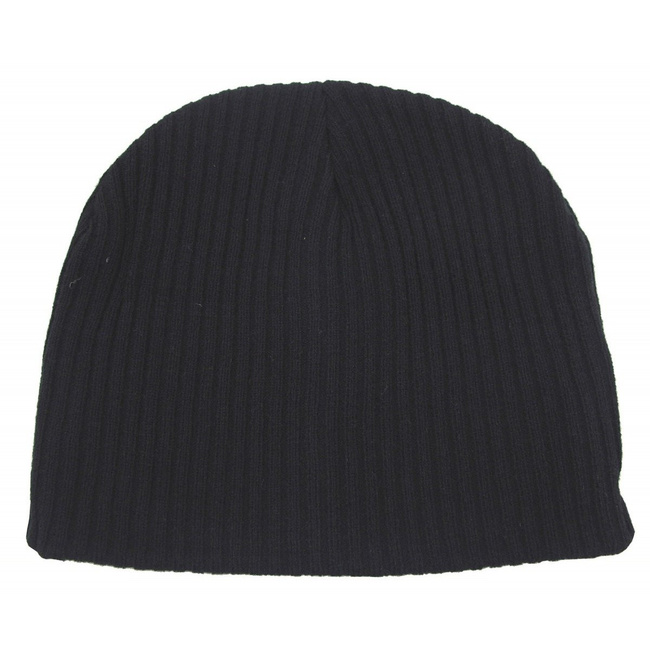 Knitted Hat, "BEANIE", Rip, Black