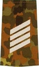 EMBLÉMA - GERMAN ARMY FLECKTARN CAMO/SILVER SHOULDER LOOPS ´STABSGEFREITER´
