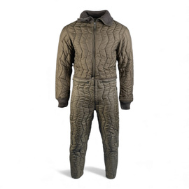 Winter Quilted Suit / Liner for Motorcyclists - German Army Surplus - Olive Green - Like New