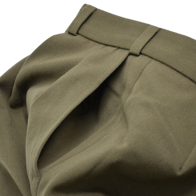 VINTAGE DT/VT WOOL UNIFORM TROUSERS - DUTCH ARMY MILITARY SURPLUS - EVERYDAY WEAR - GREEN OD - IN GOOD CONDITION
