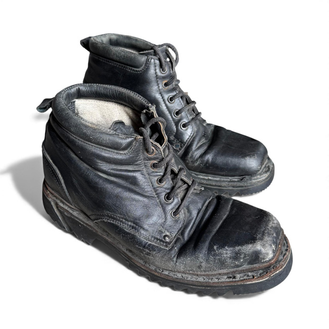 KATONAI BŐR BAKANCS - HEGYI VADÁSZOK - KATONAI TÖBBLET RÓMAI HADSEREG - FEKETE - HASZNÁLT