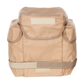 VINYL BAG FOR PROTECTIVE MASK - MP5 - POLISH ARMY MILITARY SURPLUS - KHAKI - LIKE NEW