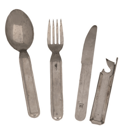 Hung.4-pc.s/steel Eating Utensil Used