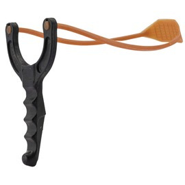 Műanyag csúzli - fekete - SHOOT AGAIN