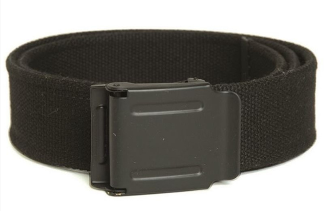 Biztonsági csatos nadrágszíj, 40mm, Fekete