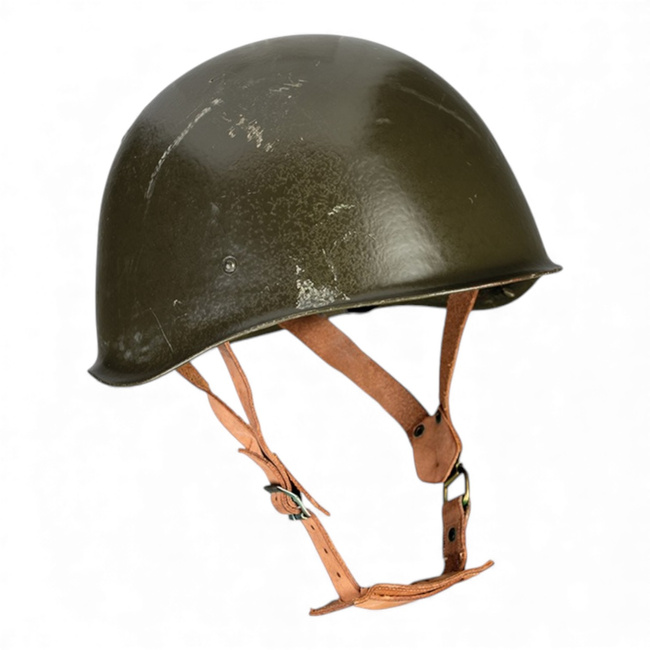 M40 acél katonai sisak bőrbéléssel – Magyar Honvédség katonai felesleg – OD zöld – Használt