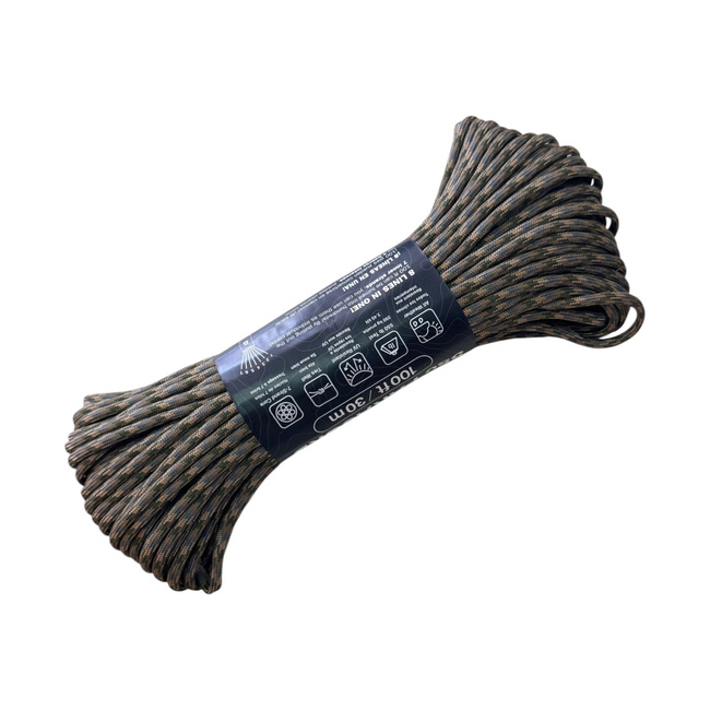 NYLON PARAKORD - 550 LBS - 30 M/100 FT - Helikon-Tex - M Camouflage