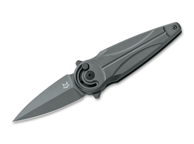 ZSEBKÉS - "SATURN TITANIUM" - Fox Knives® - FEKETE - FEKETE PENGE