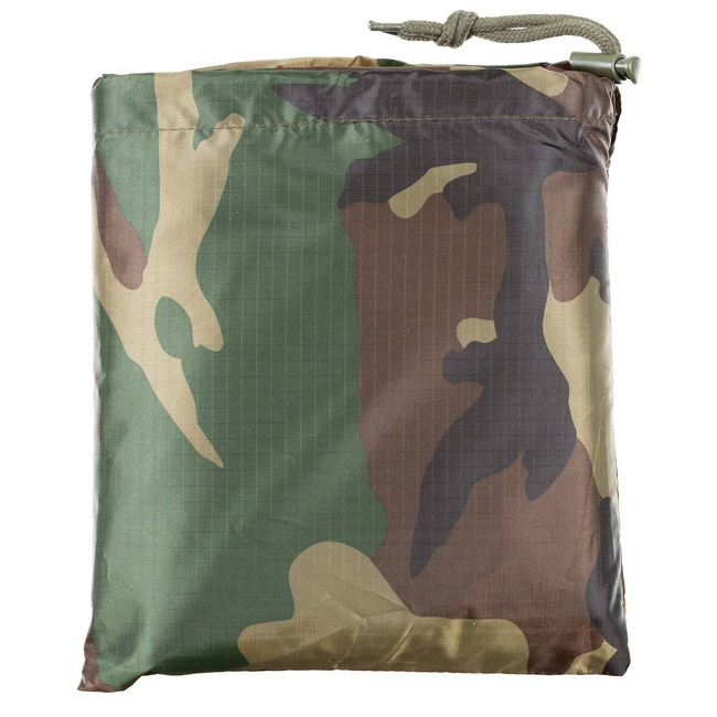 RIP-STOP PONCHO, RAINCOAT - 144 x 223 CM - MFH® - WOODLAND CAMOUFLAGE