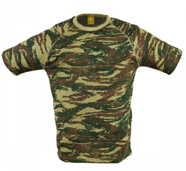 FLATLOCK T-SHIRT - Tiger Stripe
