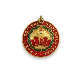 96-es Jelveny - Magyarorszagi Erdemérmet 10 Ev Hadseregi Szolgalatert - Magyar Honvedseg katonai felesleg - Ujszeru Allapotban