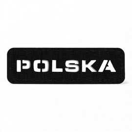 JELVÉNY POLSKA 25 x 80 MM LASER CUT - FEKETE - M-TAC