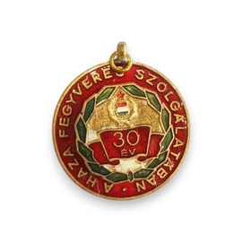 92-es Jelveny - Magyarorszagi Erdemérmet 30 Ev Hadseregi Szolgalatert 1965 - Magyar Honvedseg katonai felesleg - Ujszeru Allapotban