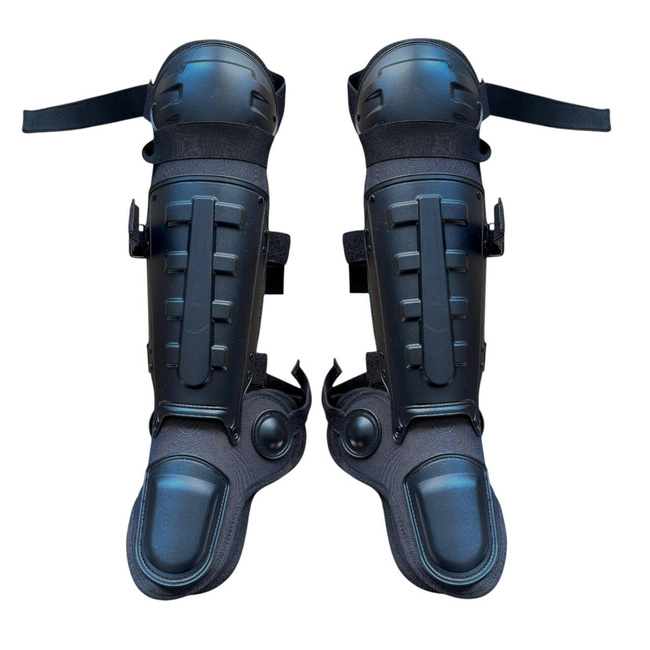 PAIR OF SHIN AND KNEE PROTECTORS - ANTI PROTEST - BLACK - LECTER TACTICAL