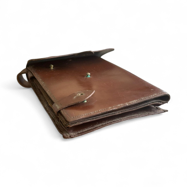 Bortérkép Táska - Katonai Porthart RSR Korszak - Tiszt - Román Hadsereg Katonai Felesleg - Barna - Újszerű