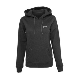 WOMEN'S HEAVY HOODI - FORVERT PRINT - CHARCOAL GREY - NAPA - BRANDIT