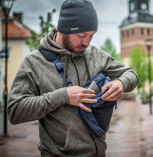 VÁLLPÁNTOS HÁTIZSÁK - EDC SLING - 6.5 L - Helikon-Tex® - FEKETE-SZÜRKE MELANGE