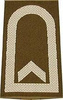 EMBLÉMA - GERMAN ARMY O.D./SILVER SHOULDER LOOPS ´FELDWEBEL´