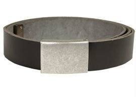 GERMAN BLACK LEATHER BELT