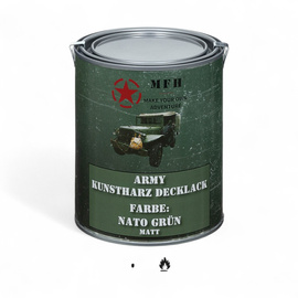 Military camouflage paint - quick drying - 1L - NATO Green - MFH