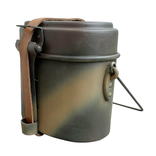 Német model WWII M31 ételdoboz - 3 szinu festett (Normandia) (REPRO)