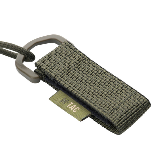 D-gyűrűs biztonsági kábel - Olive - M-Tac