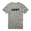 T-SHIRT - ARMY PRINT - GREY MELAN - BRANDIT
