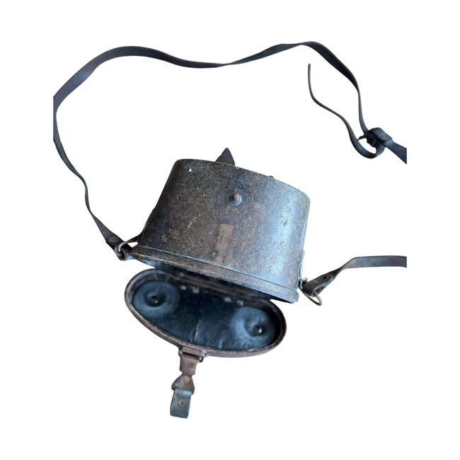 BINOCULAR CASE - 8x30 - RARE BAKELITE MODEL SOVIET ARMY MILITARY SURPLUS - USED - DEFECTIVE CAP