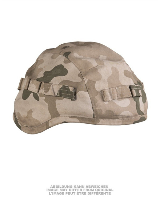 POL.TROPICAL CAMO HELMET COVER F.KEVLAR HEL.USED