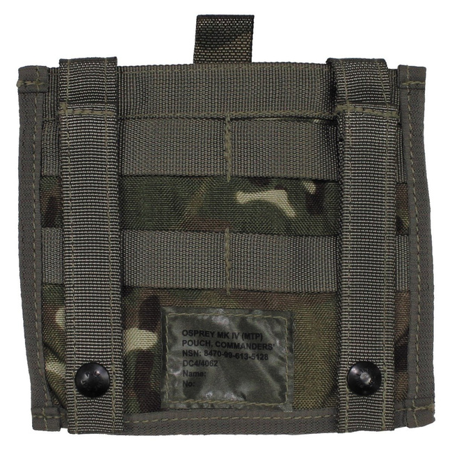 COMMANDER OSPREY MK IV IDENTITY PANEL VELCRO-val és zsebbel - MTP CAMOUFLAGE - BRITISH ARMY - 18 x 16 cm - HASZNÁLTAK