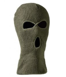 Maszk - BALACLAVA ACRYLIC 3-HOLE OLIV