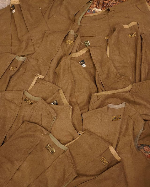 VINTAGE GYAPJÚ MELLÉNY - HOLLAND HADSEREG KATONAI FELESLEG - 60-AS ÉVEK - ZÖLD OD - JÓ ÁLLAPOTBAN