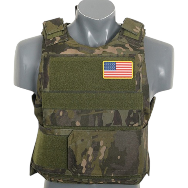 Standard taktikai melleny soft dummy ballisztikus betétekkel - Delta Soft Body Armor - MT Camo - 8FIELDS