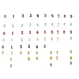 Fém Szám - 7 - Világoskék - Magyar Hadsereg Katonai Surplus - Mint új