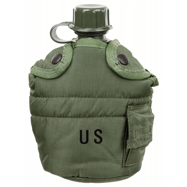 OD ZÖLD MŰANYAG VIZES PALACK - AMERIKAI HADSEREG KATONAI FELESLEG - MINT ÚJ, EREDETI HASZNÁLT BORÍTÁSSAL