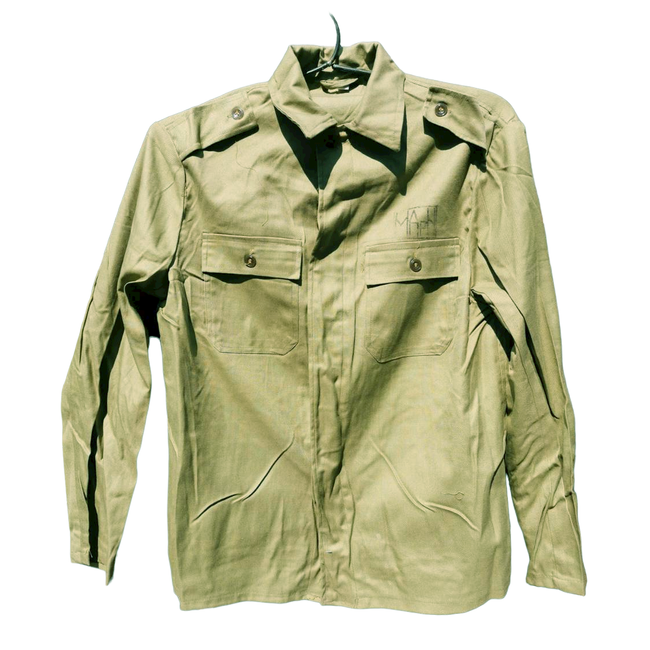 SHIRT - GENUINE MILITARY SURPLUS ROMANIAN ARMY OD - LIKE NEW