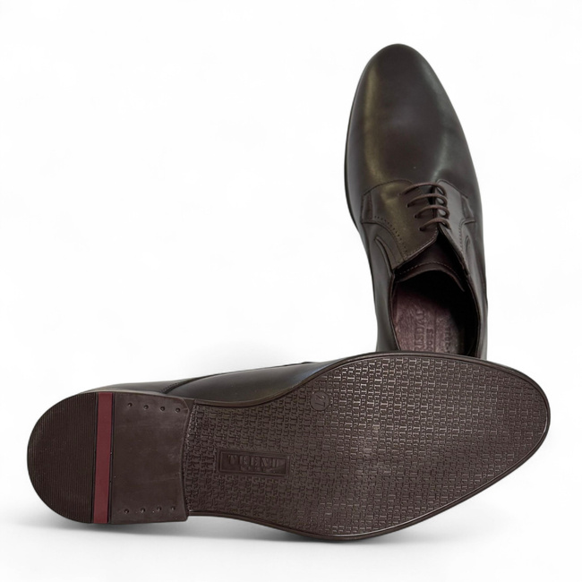 Klasszikus Bőrcipő a Honvédelmi Minisztérium, a Hadsereg és a Közigazgatás számára - MARISDAL Shoes - Barna Vitello