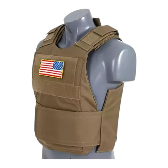 Standard taktikai melleny soft dummy ballisztikus betétekkel - Delta Soft Body Armor - Tan - 8FIELDS