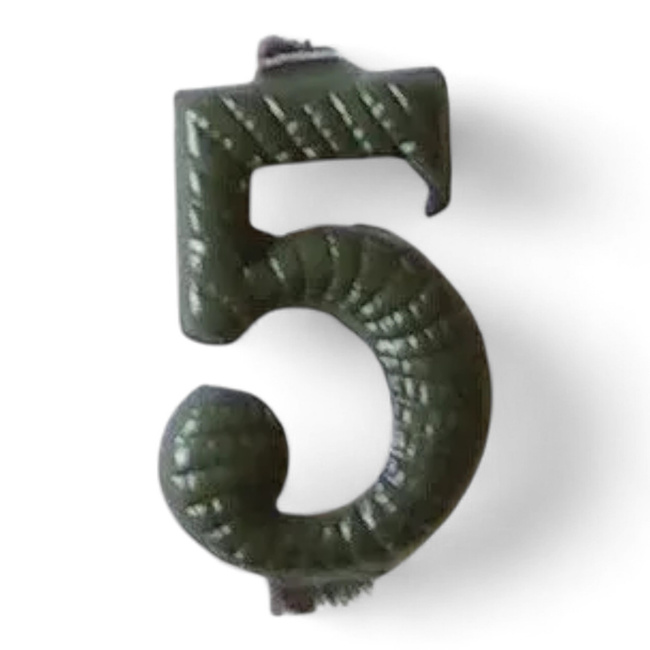 Fém Szám - 5 - Zöld - Magyar Hadsereg Katonai Surplus - Mint új