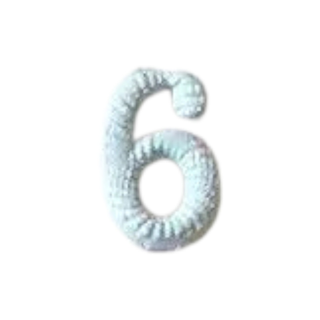 Fém Szám - 6 - Világoskék - Magyar Hadsereg Katonai Surplus - Mint új